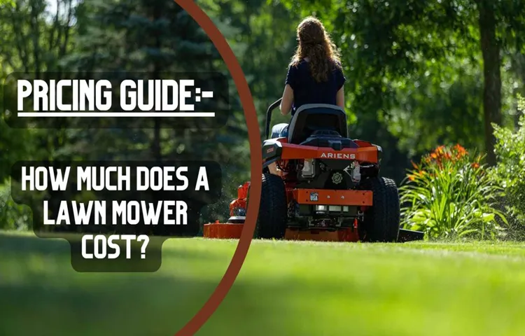 How much to tip lawn mower