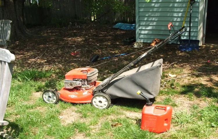 bad gas in lawn mower how to