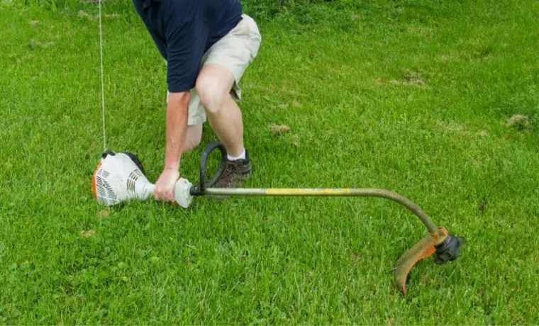 can a weed eater motor run tilted