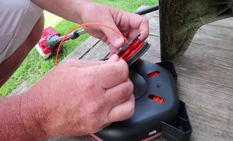 do you put weed eater string in water