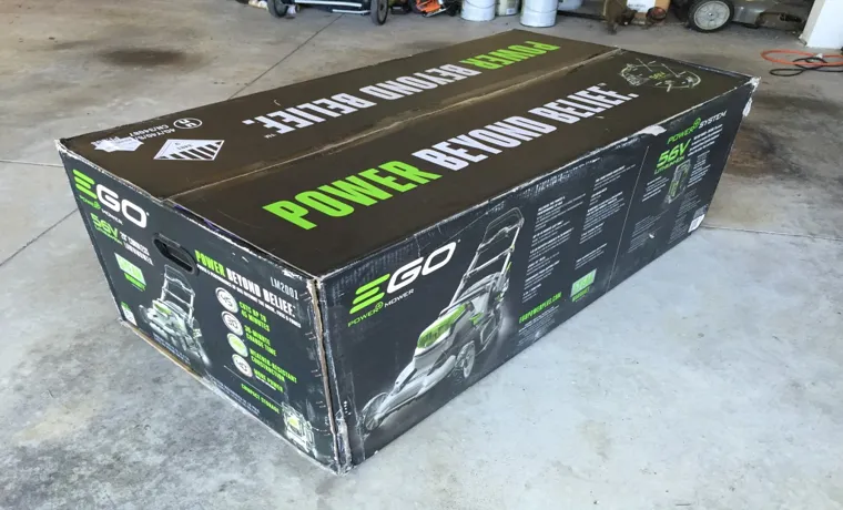 how big is a lawn mower box