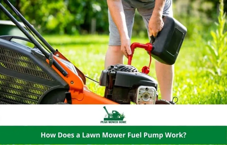 how does a lawn mower fuel pump work