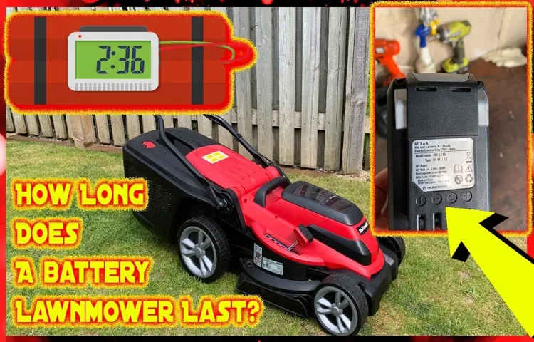 how long does a ryobi lawn mower battery last