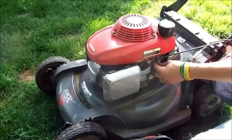 how long does it take for a lawn mower to run out of gas