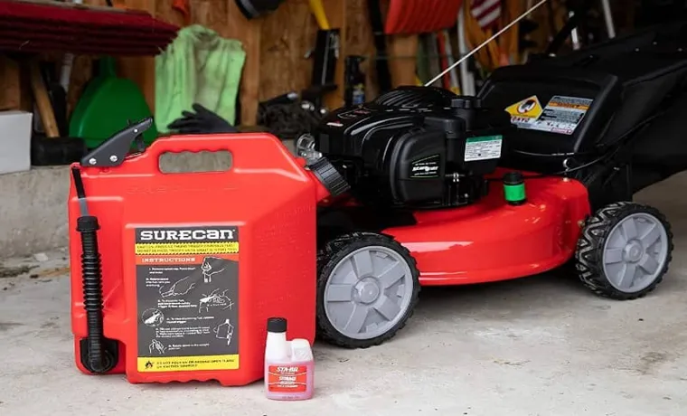 how much fuel stabilizer to use in lawn mower