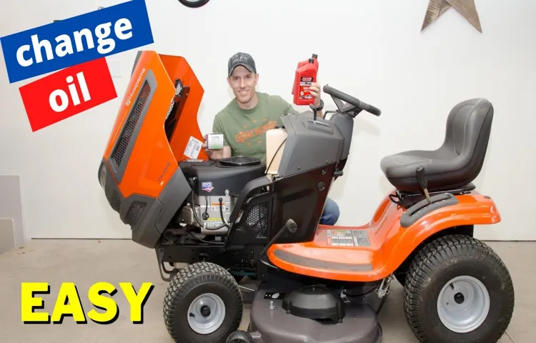 how much oil in husqvarna riding lawn mower