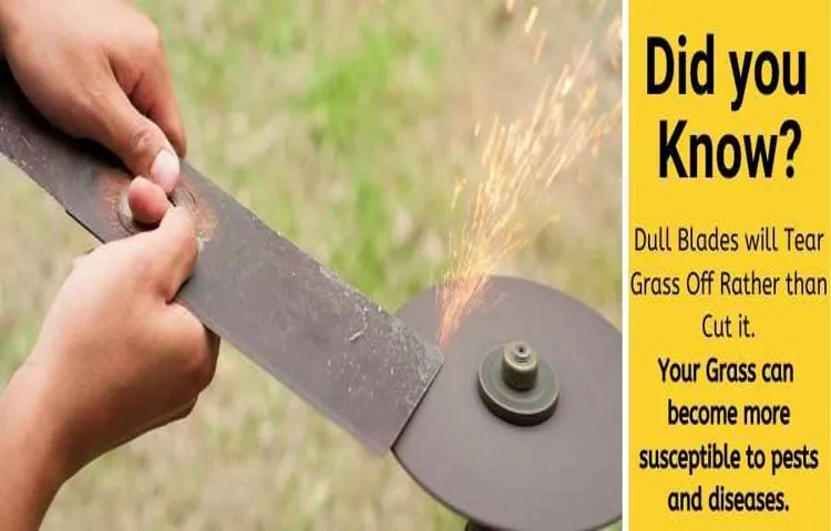 how sharp do lawn mower blades need to be