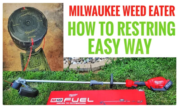 how to add line to milwaukee weed eater