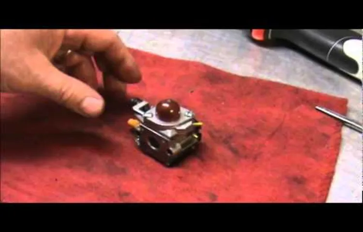 how to adjust carburetor on troybilt weed eater