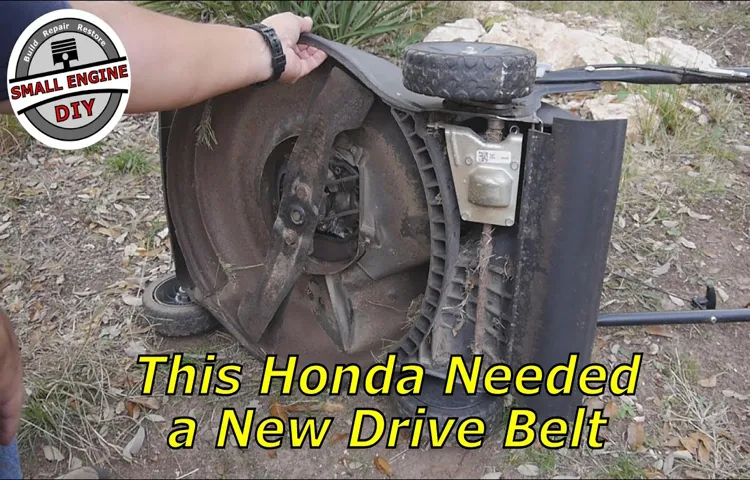 how to adjust drive belt on honda lawn mower