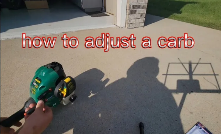 How to Adjust Jets on Weed Eater Carb: A Step-by-Step Guide to Ensure Optimal Performance