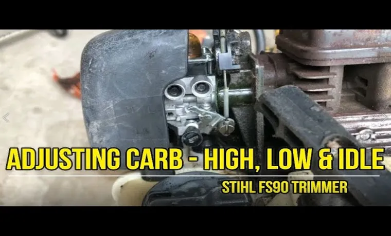 how to adjust stihl weed eater