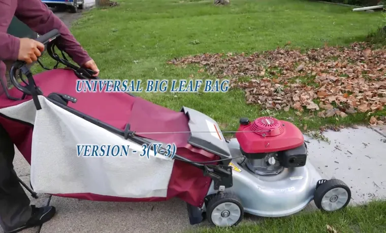 how to attach bag to lawn mower