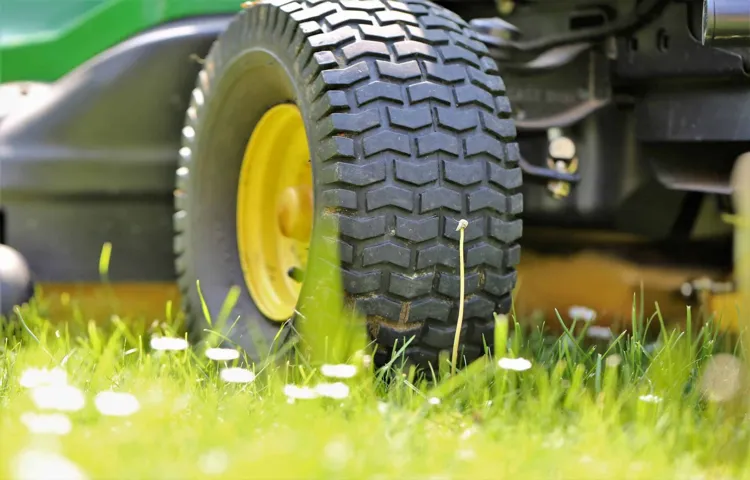 how to break the bead on a lawn mower tire