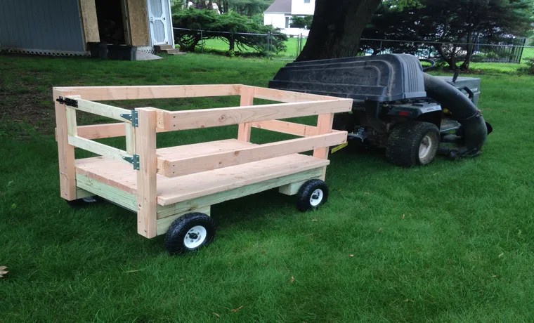 how to build a lawn mower trailer