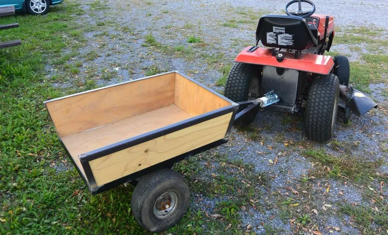 how to build a lawn mower trailer