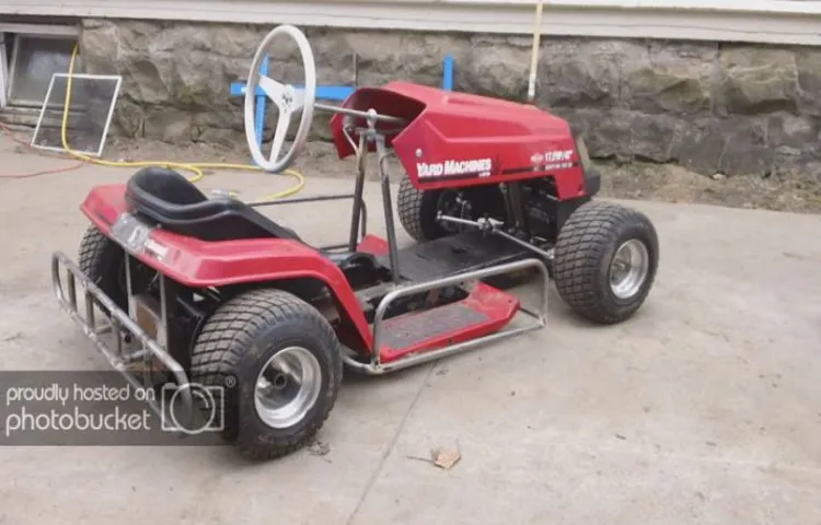 how to build a racing lawn mower frame