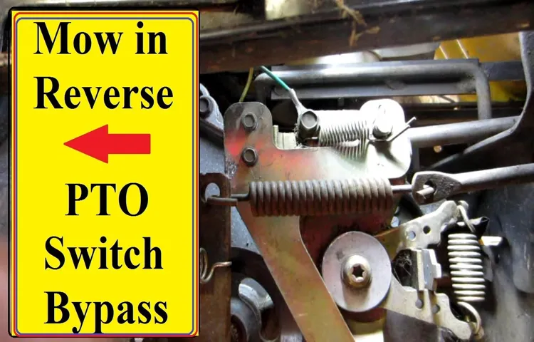how to bypass pto switch on lawn mower