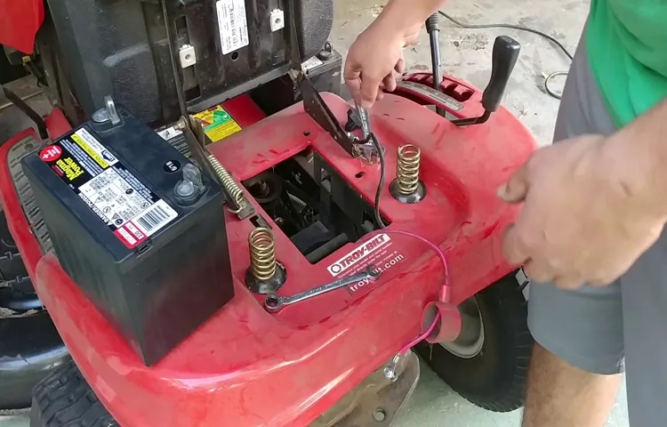 how to change a lawn mower battery