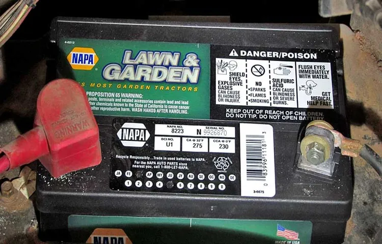 how to change a riding lawn mower battery