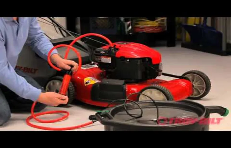 how to change blade on troy bilt lawn mower