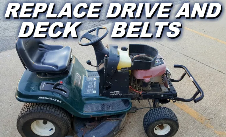 how to change drive belt on craftsman riding lawn mower
