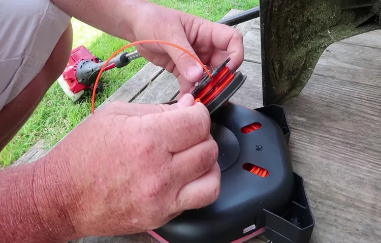 how to change spool on husqvarna weed eater