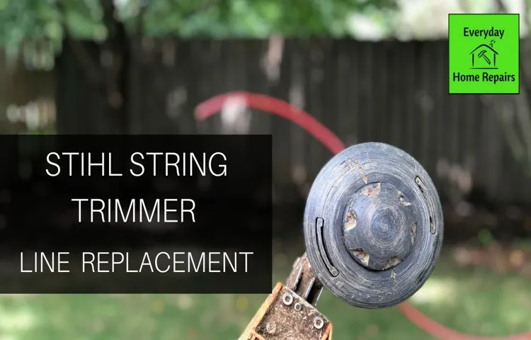 how to change stihl weed eater line