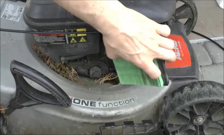 how to change the airfilter on a briggs and stratton lawn mower