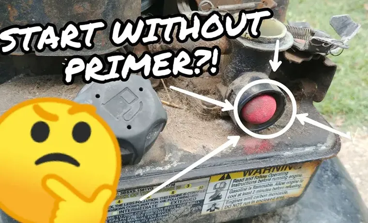 how to change the primer bulb on lawn mower