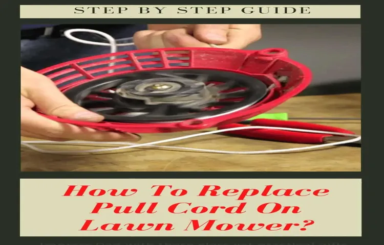 how to change the pull cord on a lawn mower