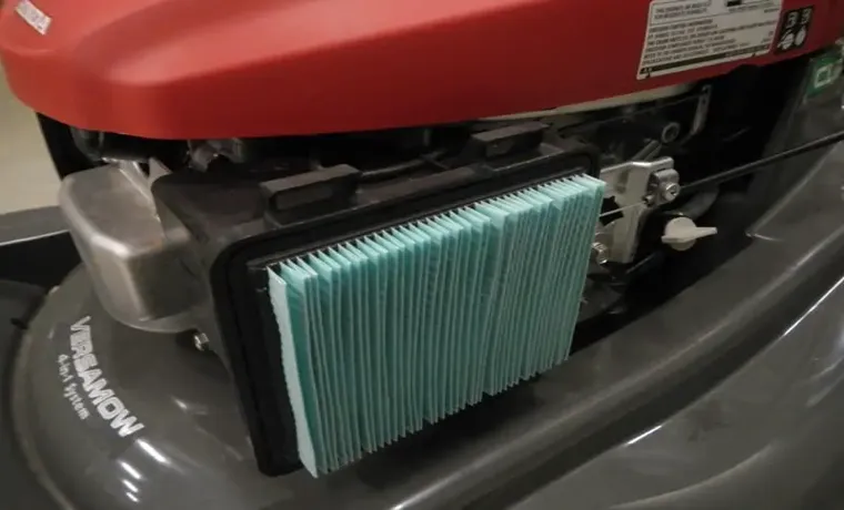 how to clean air filter on lawn mower