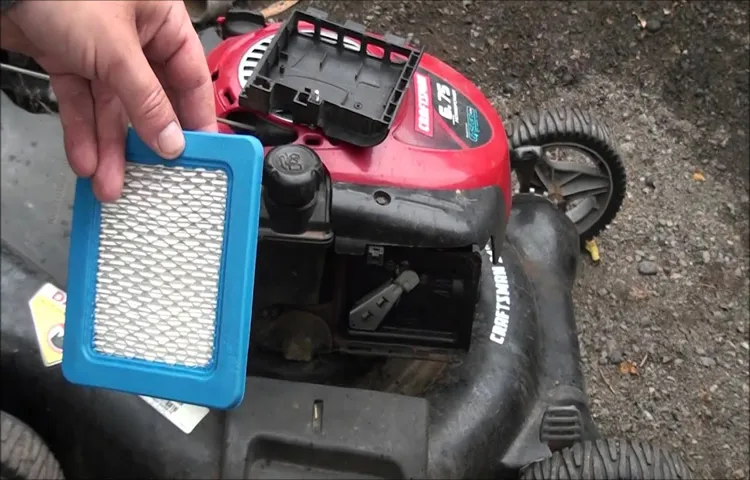 how to clean briggs and stratton lawn mower air filter