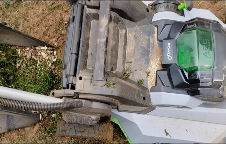 how to clean ego lawn mower