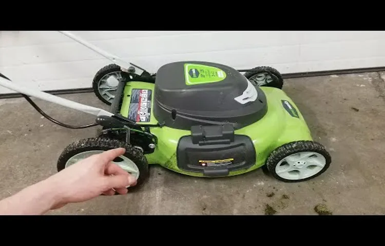 how to clean greenworks lawn mower