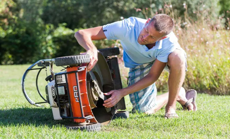 how to clean the underside of a lawn mower