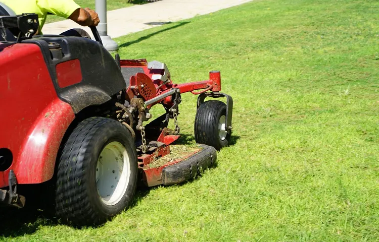how to dethatch a lawn with a mower attachment