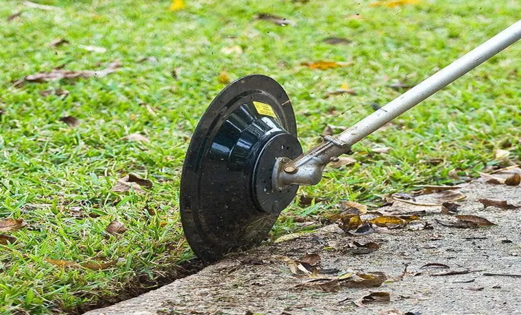 how to edge driveway with weed eater