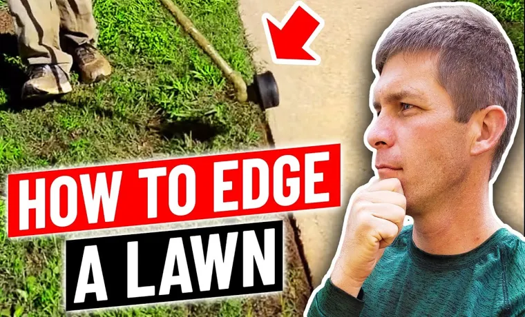 how to edge lawn with weed eater