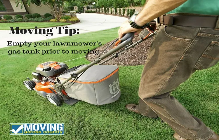 how to empty gas out of lawn mower
