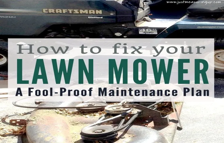 how to fix a riding lawn mower 2