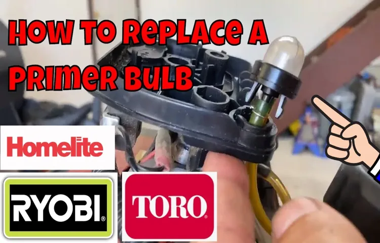 how to fix a weed eater primer bulb