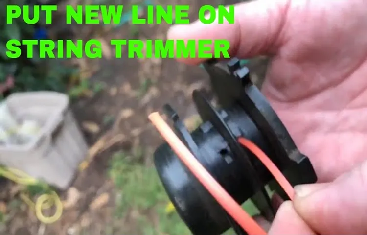 how to fix a weed eater string