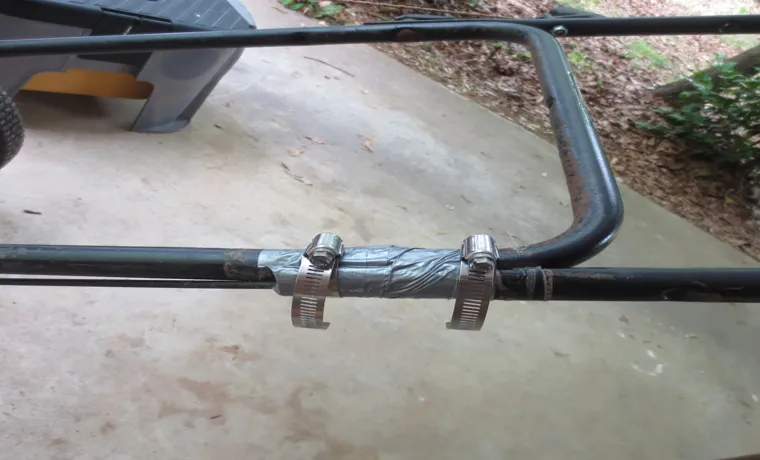 how to fix lawn mower control handle