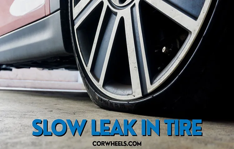 how to fix slow leak in lawn mower tire