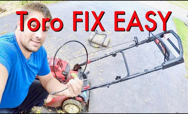 how to fix the self propel on a lawn mower