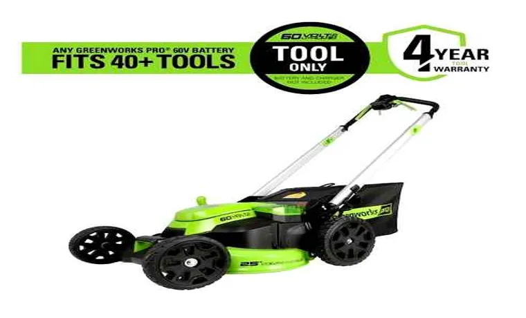 how to fold greenworks lawn mower