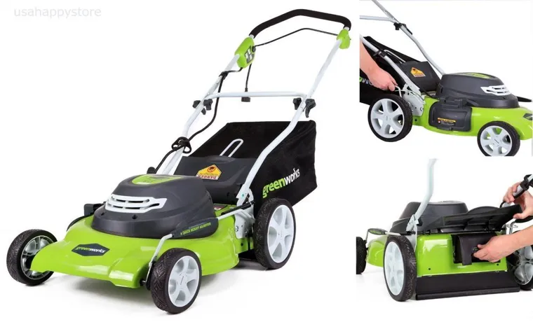 how to fold greenworks lawn mower