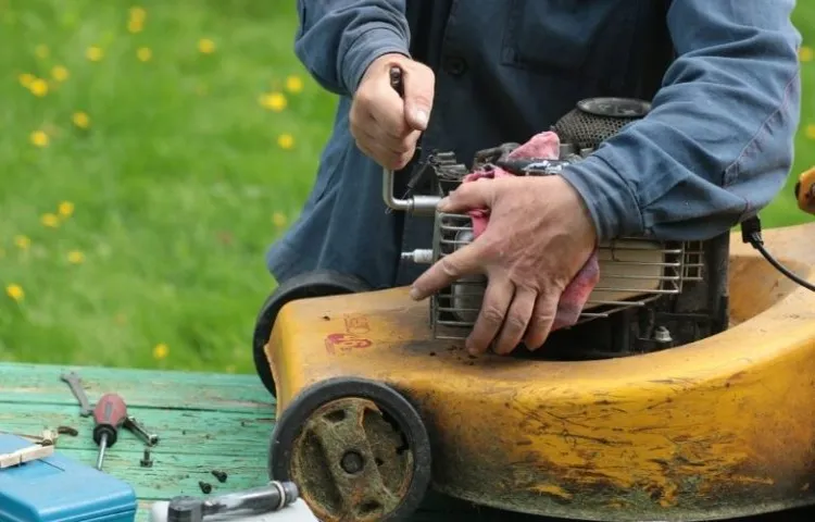 how to get gas out of lawn mower without siphon