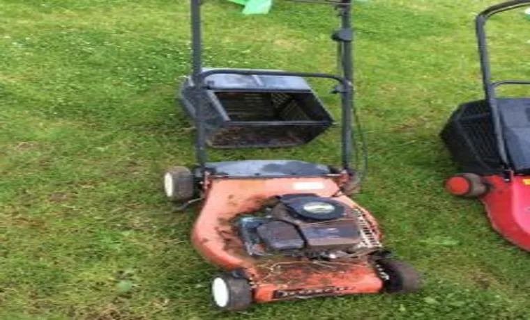 how to get rid of broken lawn mower